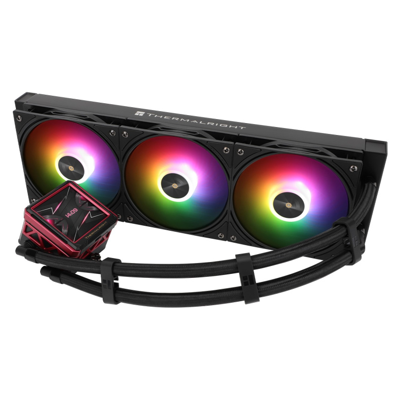 Фото  Thermalright Система водяного охлаждения Frozen Warframe 360 Black ARGB / 3x120mm ARGB PWM Fans / TRFW360AB