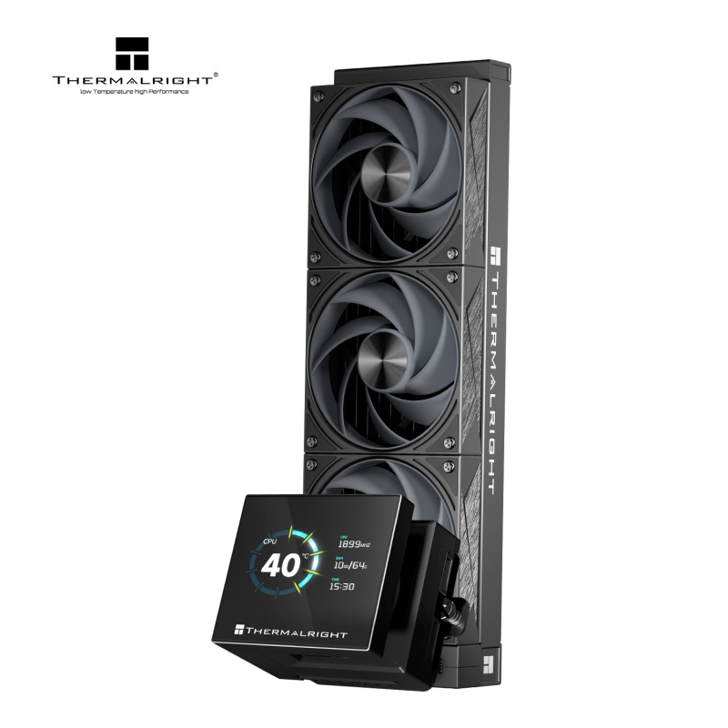 Фото  Thermalright Система водяного охлаждения Stream Vision 360 Black / 3x120mm PWM Fans / TRSV360B