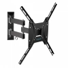 Kromax OPTIMA-404 black {Кронштейн для LED/LCD телевизоров 15"-55", max 25 кг, настенный, 5 ст свободы, наклон +5°-12°, поворот ±90°, от стены 68.5-32