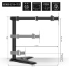 Exegate EX297364RUS Настольная подставка ExeGate EDM2-3210-11D (для для двух мониторов 15"-32"  VESA