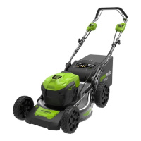 Фото  Greenworks GD40LM46SPK4 Газонокосилка аккумуляторная, 40V, 46см, самоходная, бесщеточная, c 1хАКБ 4 Ач и ЗУ [2506807UB]