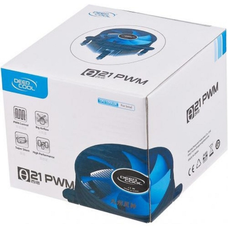 Фото  Cooler Deepcool THETA 21 PWM 1700 (TDP 95W, PWM, FAN 92mm) Color BOX