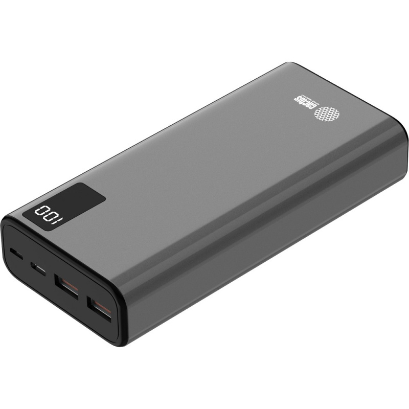 Фото  Мобильный аккумулятор Cactus CS-PBFSFA-20000 20000mAh 4.5A 2xUSB-A/USB-C серый