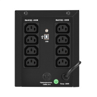 Фото  Exegate EX299948RUS ИБП ExeGate SpecialPro UNB-1000.LED.AVR.8C13.USB (1000VA/700W, LED, AVR, 8*C13, USB, батарея 12V 7.2Ah - 2 шт., металлический корп