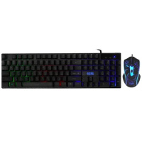 Фото  Defender Игровой набор Aura MKP-117 RU,Light [52117] {мышь+клавиатура+ковер}