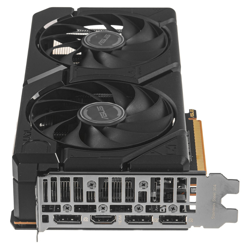 Фото  Видеокарта ASUS AMD Radeon RX7600 DUAL OC V2 8GB GDDR6 128bit 3*DP/HDMI (DUAL-RX7600-O8G-EVO) RTL