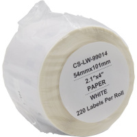 Фото  Этикетки Cactus CS-LW-99014 сег.:101x54мм черный белый 220шт/рул Dymo Label Writer 450/4XL
