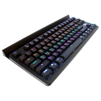 Фото  Клавиатура игровая Gembird KB-G520L ,{USB, механические переключатели, 87 клавиш,подсветка Rainbow 10 режимов, провод 1.8м, подставка под телефон}