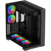 Фото  Thermalright Корпус TR-A70 FAN5-C / Black / TG / 5 x120mm ARGB PWM Fans / USB TYPE-C / ATX  / TRA70F5CB