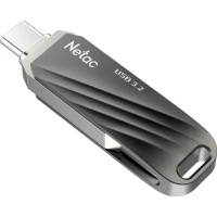 Фото  Netac USB Drive 32GB US11 NT03US11C-032G-32BK USB3.2 черный/серебристый