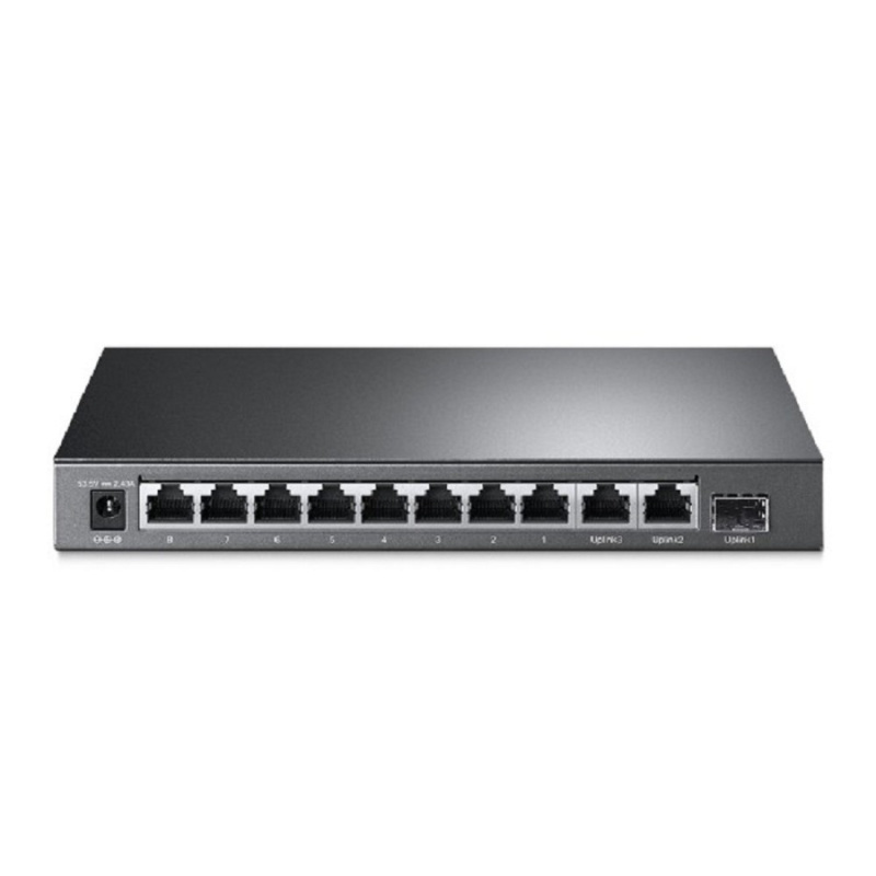 Фото  TP-Link TL-SG1210MP Настольный коммутатор с 9 гигабитными портами RJ45 (8 портов PoE+) и комбинированным портом RJ45/SFP