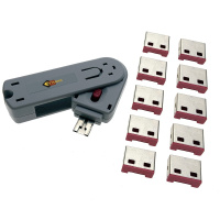 Фото  Espada USB блокиратор портов (в комплекте 10 заглушек) ELock10, Esterra  (46006)