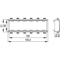Фото  Dkc F0003A Каркас 6 мод Viva In-liner Front белый