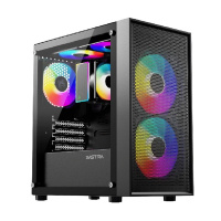 Фото  XASTRA Корпус A305M 3FRGB Black mATX/Mesh/ tempered glass / 2x140mm + 1x120mm FRGB fans/ A305M-2FC14F-1FC12F