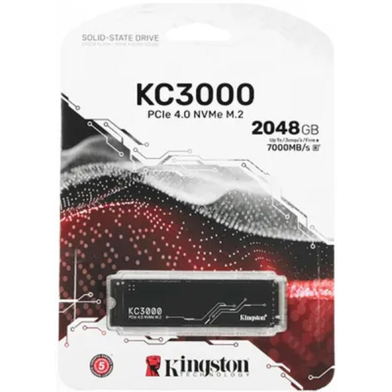 Фото  Kingston SSD 2Tb M.2 SKC3000D/2048G M.2 2280 NVMe 