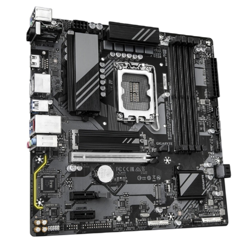 Фото  Gigabyte B760M DS3H WF6E GEN5 {Soc-1700 Intel B760 4xDDR5 mATX AC`97 8ch(7.1) 2.5Gg RAID+HDMI+DP}