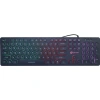 Клавиатура Oklick 420MRL черный USB slim Multimedia LED [1091226]