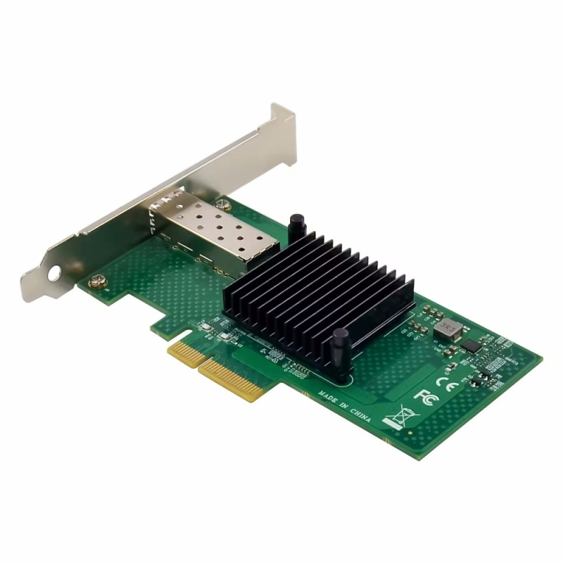 Фото  ORIENT XWT-INT520PE4 SFP, Сетевая карта PCI-Ex4 v2.0 1xSFP+ 10GbE Server NIC, Intel 82599EN chipset, 10/1 Гбит/с, 2 планки крепления в комплекте