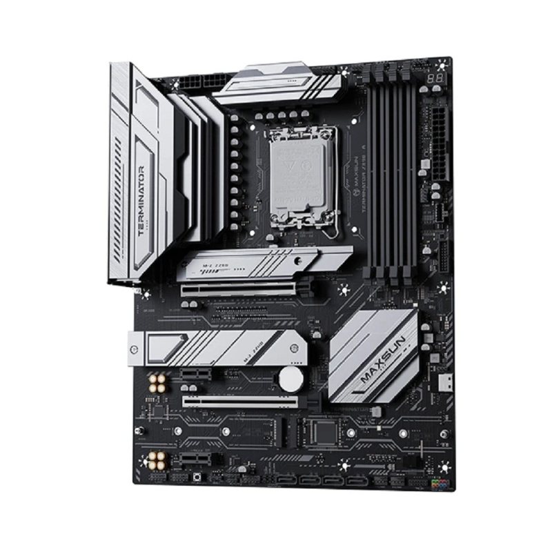 Фото  MAXSUN MS-Terminator Z890-A (Socket 1851, ATX, 4*DDR5(256Gb), DP/HDMI, 4*SATA3, 4*M.2, 1xPCI-Ex16 /1xPCI-Ex4/2*PCIEx1, 1*Type-C, 4*USB 2.0, 2*USB 3.2,
