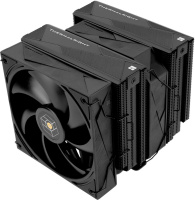 Фото  Thermalright Кулер Royal Pretor 130 Black LGA115X/1200/1700/1851/2011/2066 (1x120mm + 1x130mm PWM Fan, медное основание, 6 тепл. трубок 6мм) / TRRP130