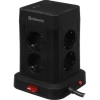Defender Удлинитель с сетевым фильтром ILS 453 3 м, 8 розеток, 2USB-A, 2USB-C [99631]