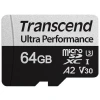 Micro SecureDigital 64GB Transcend Ultra Perfomrance microSDXC Class 10 UHS-I U3, V30, A2, (SD адаптер), TLC