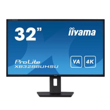 LCD IIYAMA 31.5' XB3288UHSU-B5 {VA 3840x2160 60Hz 3ms 300cd HDMI DisplayPort USB M M}