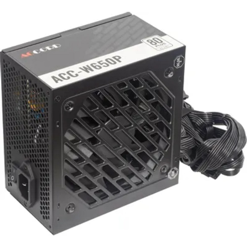 Фото  Accord ACC-W650P ATX 650W ACC-W650P 80+ white (20+4pin) 120mm fan 6xSATA RTL