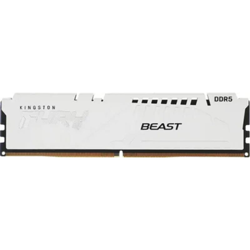 Фото  Kingston DDR5 DIMM 32GB 6000MT/s CL30 (Kit of 2) FURY Beast White EXPO (KF560C30BWEK2-32)