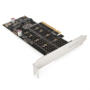 Exegate EX298298RUS Переходник ExeGate EXE-597E2 (2 x M.2 M key -> PCI-E x8 v3.0  для установки двух