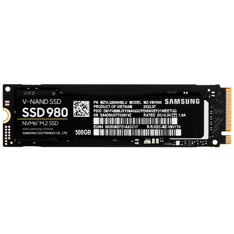 Фото  Samsung SSD 500Gb 980 M.2 MZ-V8V500BW