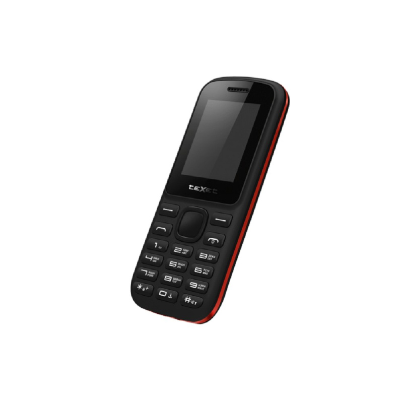 Фото  TEXET TM-130 черный-красный