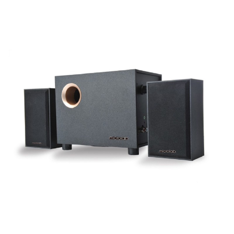 Фото  Microlab M-105BT {10 Вт RMS, Распределение мощности 2,5 Вт х 2 +5 W, Частотная характеристика 40-20 кГц, Соотношение сигнал/шум 70 дБ}