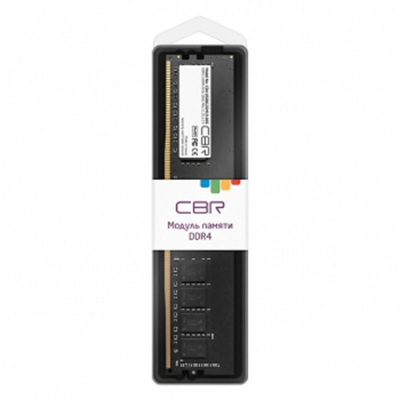 Фото  CBR DDR4 DIMM (UDIMM) 8GB CD4-US08G26M19-00S PC4-21300, 2666MHz, CL19, 1.2V, Micron SDRAM, single rank, пожизненная гарантия