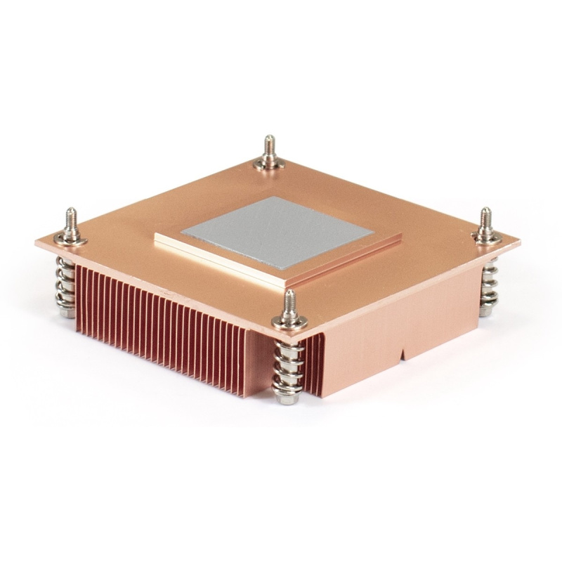 Фото  Exegate EX286164RUS Радиатор для процессора ExeGate ESNK-0046.1U.115x.Cu (Медный, LGA1150/1151/1155/1156/1200, TDP 100W, 435г, на винтах, с термопасто