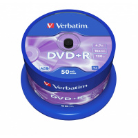 Фото  Verbatim  Диски DVD+R  4.7Gb 16-х , 50 шт, Cake Box (43550)