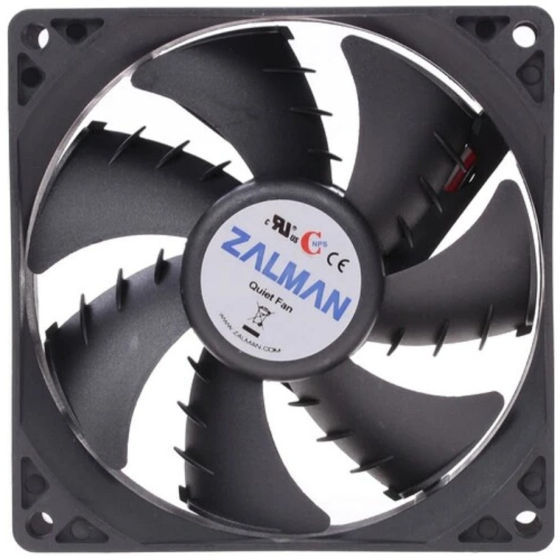 Фото  Case fan ZALMAN  ZM-F2 PLUS (SF) Fan for m / tower (3пин, 92x92x25mm, 20-23дБ, 1500об / мин)