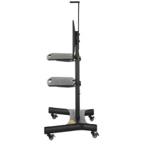 Фото  ONKRON TS1552 чёрная 2 полки для AV в комплекте