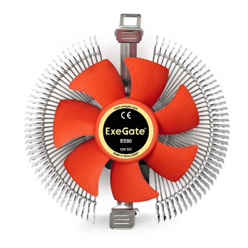 Фото  Exegate EX286144RUS Кулер ExeGate EE80 (Al, LGA775/1150/1151/1155/1156/1200/1700/AM2/AM2+/AM3/AM3+/AM4/FM1/FM2/754/939/940, TDP 65W, Fan 80mm, 2000RPM