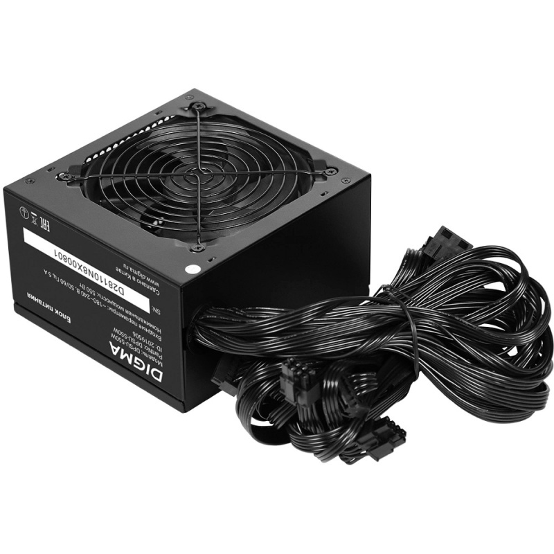 Фото  Digma ATX 550W DPSU-550W (20+4pin) 120mm fan 4xSATA RTL