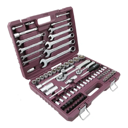 Фото  Thorvik TS082 Набор инструмента универсальный 1/4", 1/2"DR, 82 предмета