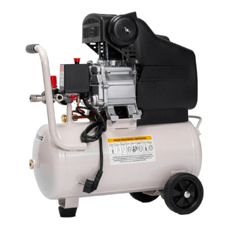 Фото  Kranz (KR-16-1151) Компрессор воздушный KR-1500/24, 1500Вт, 230 л/мин, 24л