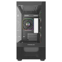 Фото  Powercase Корпус Vision Micro M2 ARGB, Tempered Glass, 3x 120mm ARGB PWM Fan, чёрный, mATX  (CVMBM2-A3)