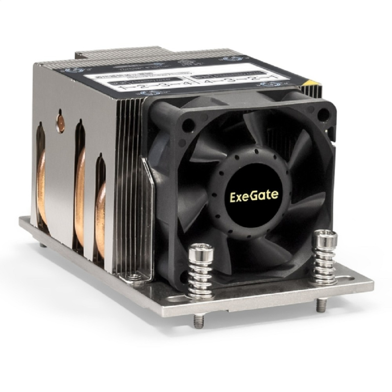 Exegate EX293436RUS ESNK-P0063AP4.PWM.2U.SP3.Cu {Al+Cu  2U  4 тепл. трубки  LGA SP3  TDP 240W  PWM  