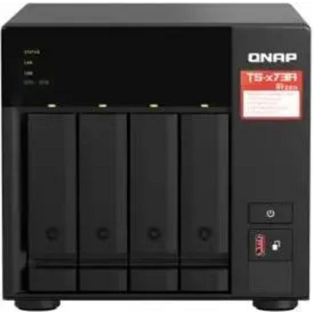 Фото  QNAP TS-473A-8G Сетевое хранилище NAS 4-bay настольный Ryzen V1500B