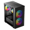 Фото  XASTRA Корпус A305M 3FRGB Black mATX/Mesh/ tempered glass / 2x140mm + 1x120mm FRGB fans/ A305M-2FC14F-1FC12F