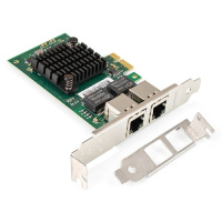 Фото  Exegate EX299699RUS Сетевой адаптер ExeGate EXE-I350-T2V1 (PCI-E x1, порты 2xRJ45 (медные), 10/100/1000Mbps, Gigabit NIC Intel Chipset NHI350AM2)