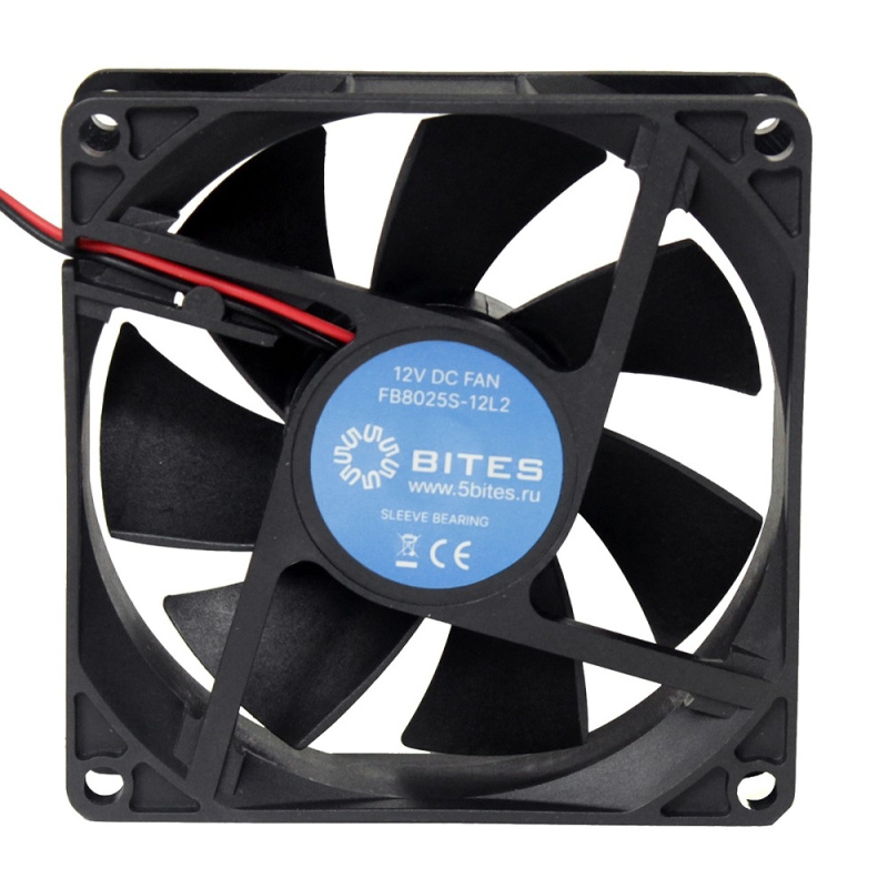 5bites Вентилятор FB8025S-12L2 80X25   SLEEVE   2000RPM   2P