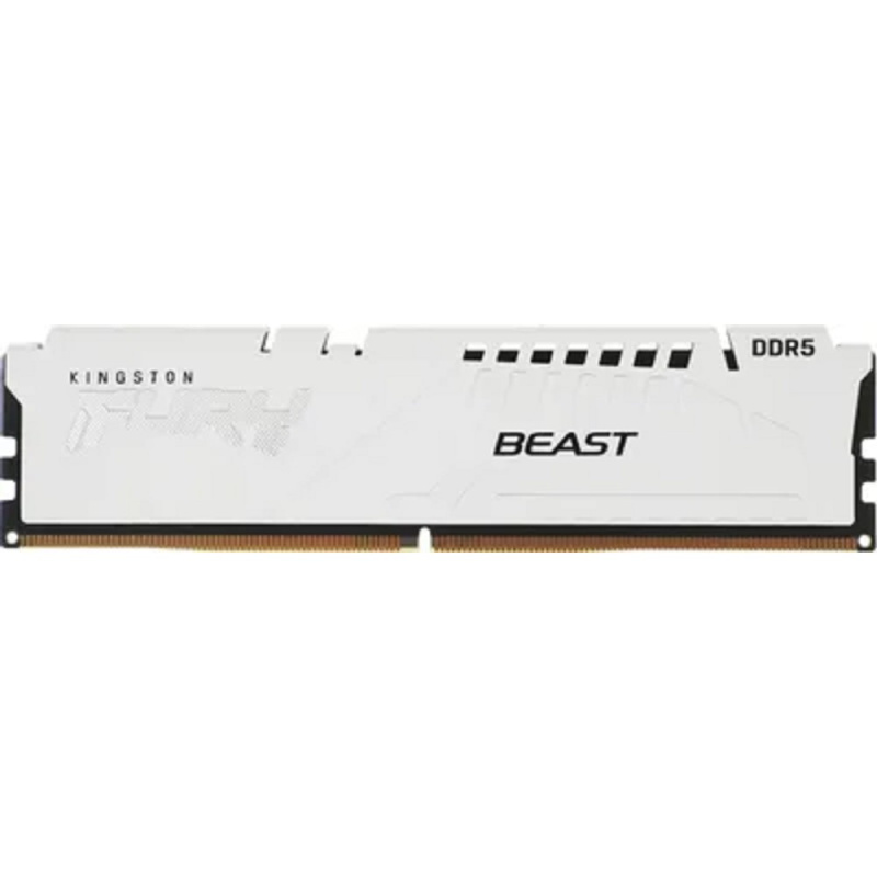 Фото  Kingston DDR5 DIMM 32GB 6000MT/s CL30 (Kit of 2) FURY Beast White EXPO (KF560C30BWEK2-32)
