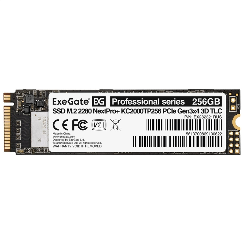 Фото  ExeGate SSD M.2 256GB NextPro+  EX282321RUS